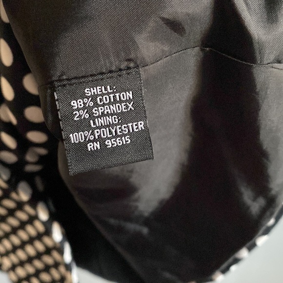 Rafaella black white polka dot jacket blazer - Picture 6 of 7